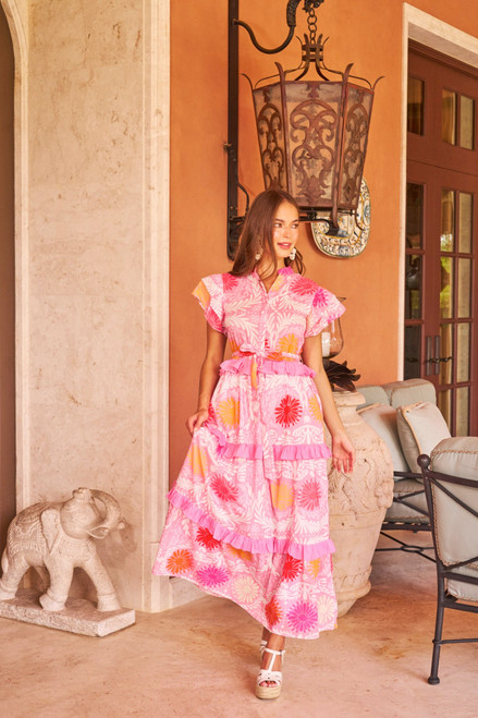 Sienna Dress - Blush Jardin